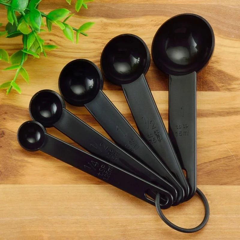 5pcs/Set Colors Measuring Spoon Coffee Teaspoon Sugar Scoop
