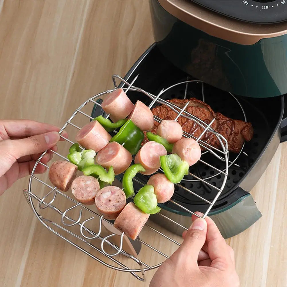 Air Fryer Baking Rack Metal Square Oven Grill