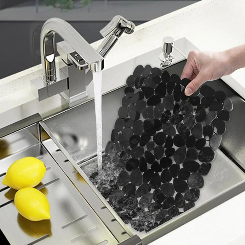 30 40cm Adjustable Draining Soft Pebble Shape Creative