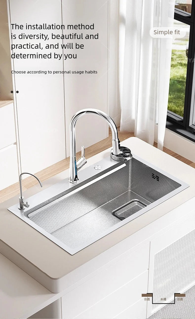316l Stainless Steel Sink Durable Large Slot Wash