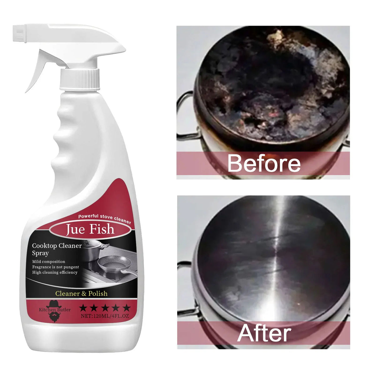 Heavy Grease Grime Cleaner Pot Pan Black Scale