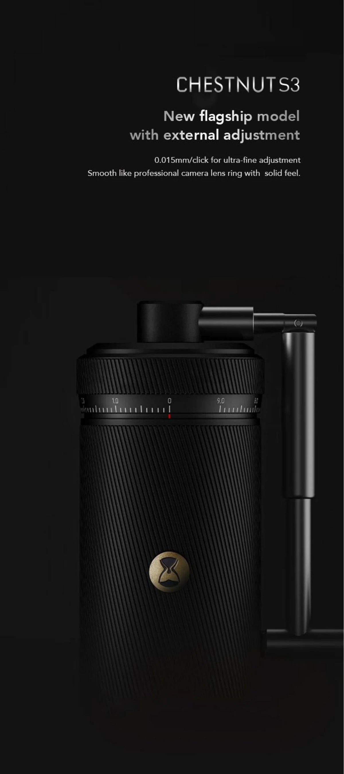 Timemore Chestnut S3 Coffee Grinder All-Metal Body &
