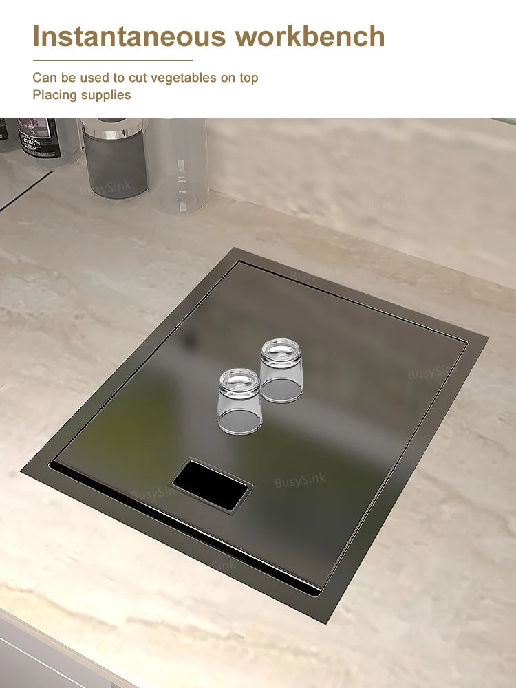 Hidden Apartment Bar Caravan Sink Stainless Steel Sink