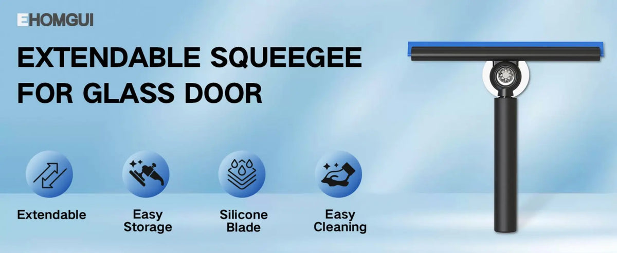 Ehomgui Shower Squeegee Glass Door Wiper Scraper Cleaner