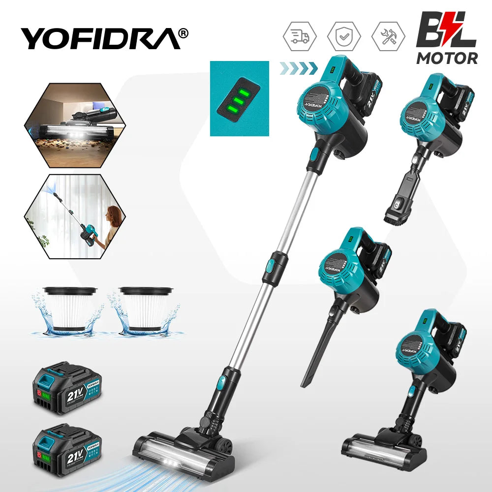 Yofidra 1800w Brushless Vacuum Cleaner 30kpa 5l Powerful