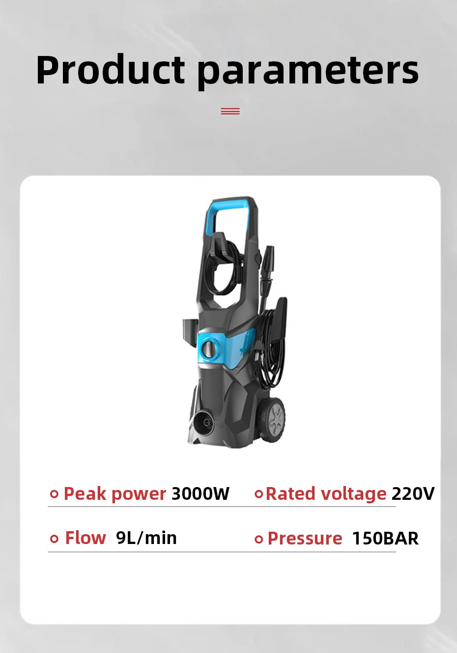 High-Pressure Car Washer Automatic Washer Powerful Water Pump