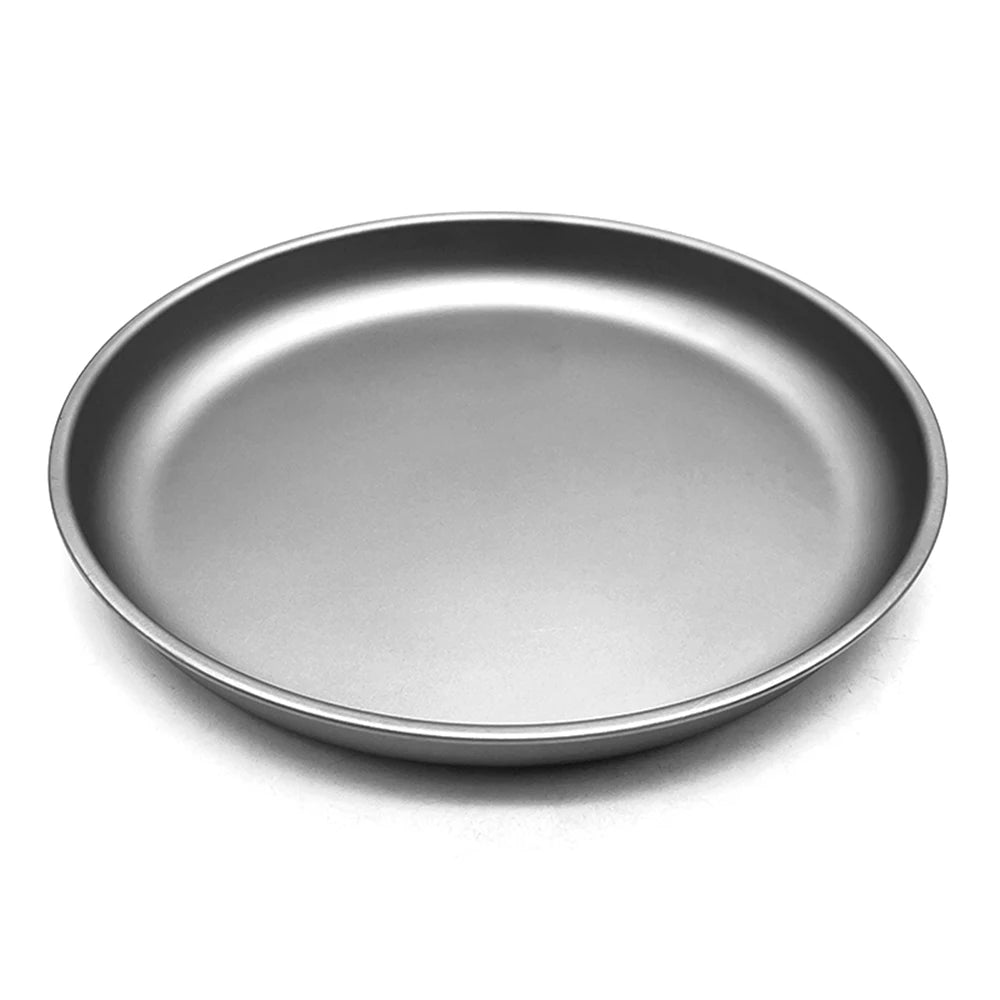 Tomshoo 1000/1500ml Lightweight Titanium Frying Pan Dinner Fruit