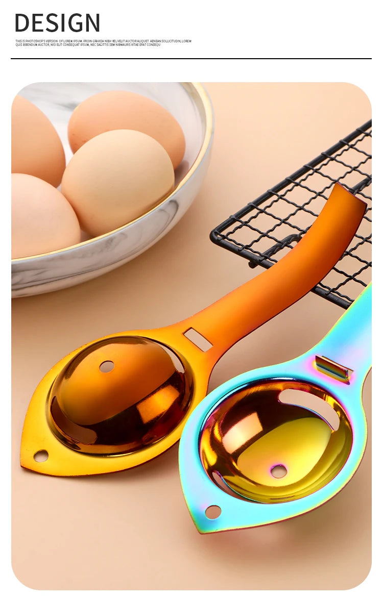 1pc Egg Separator Stainless Steel Egg Yolk White