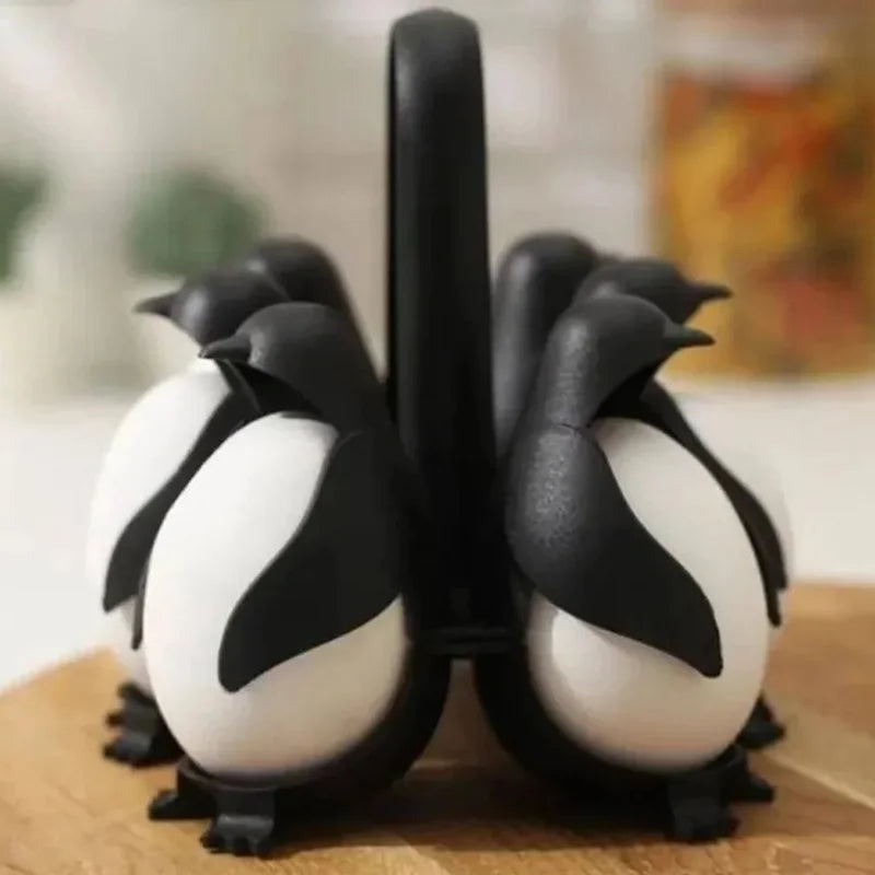 Penguin Egg Steamer & Refrigerator Storage Rack 2-In-1