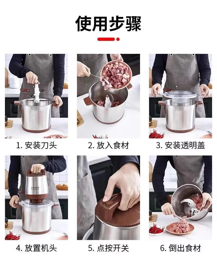 Meat Grinder Electric Multi-Function Commercial Large-Capacity