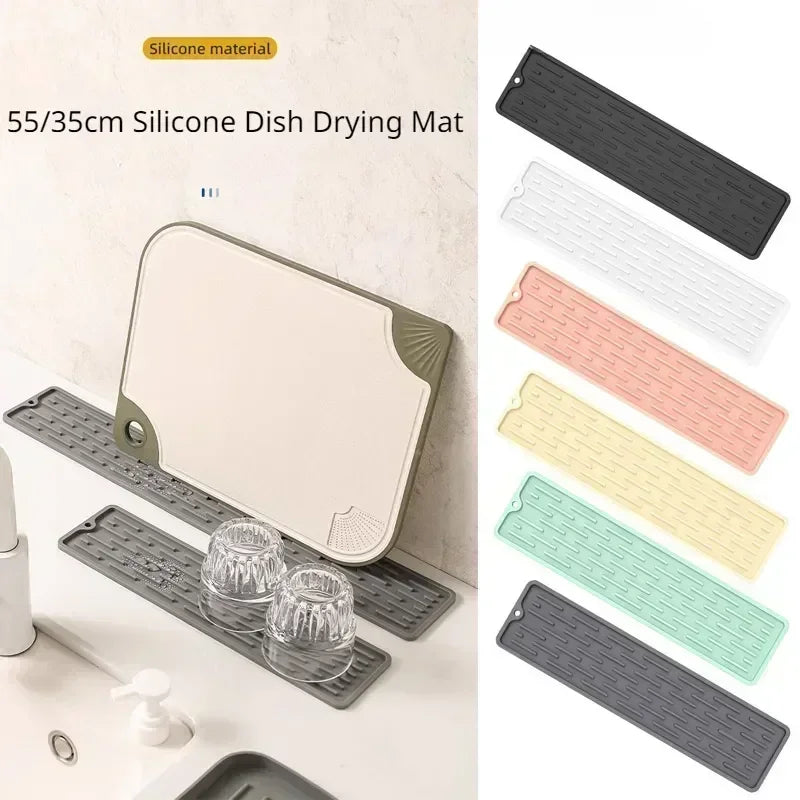 Silicone Dish Drying Mat Anti Slip Sink Storage