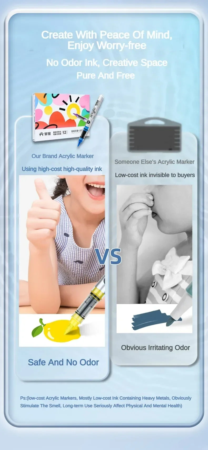 Grasp 120/1 Colors Acrylic Marker Pens Waterproof Pen