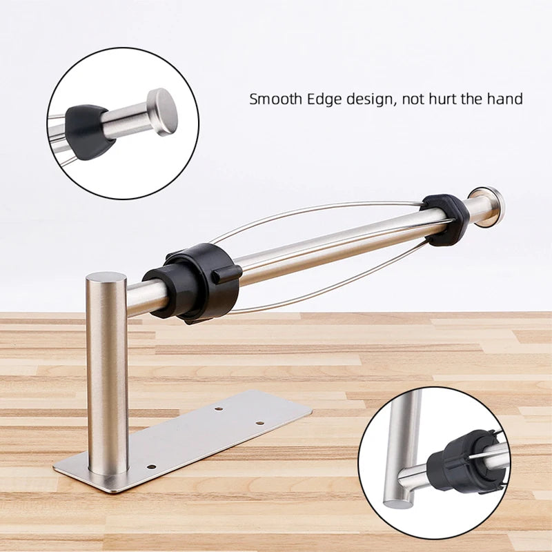 Paper Roll Holder Wall Mounted Organizer Stainless Steel