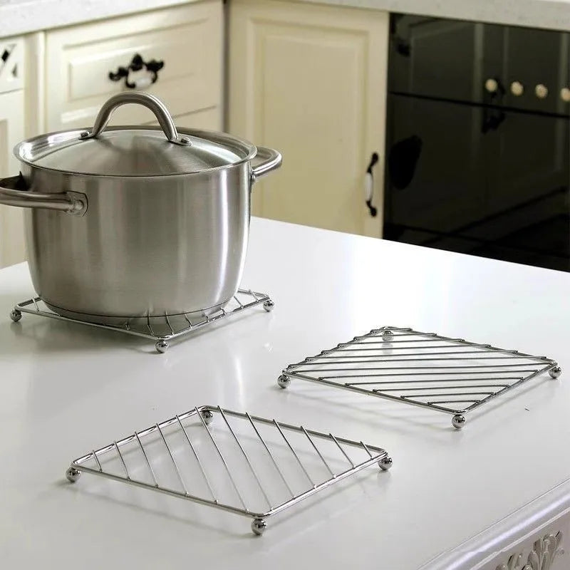 1pc Stainless Steel Trivet Pot Steamer Rack Pot