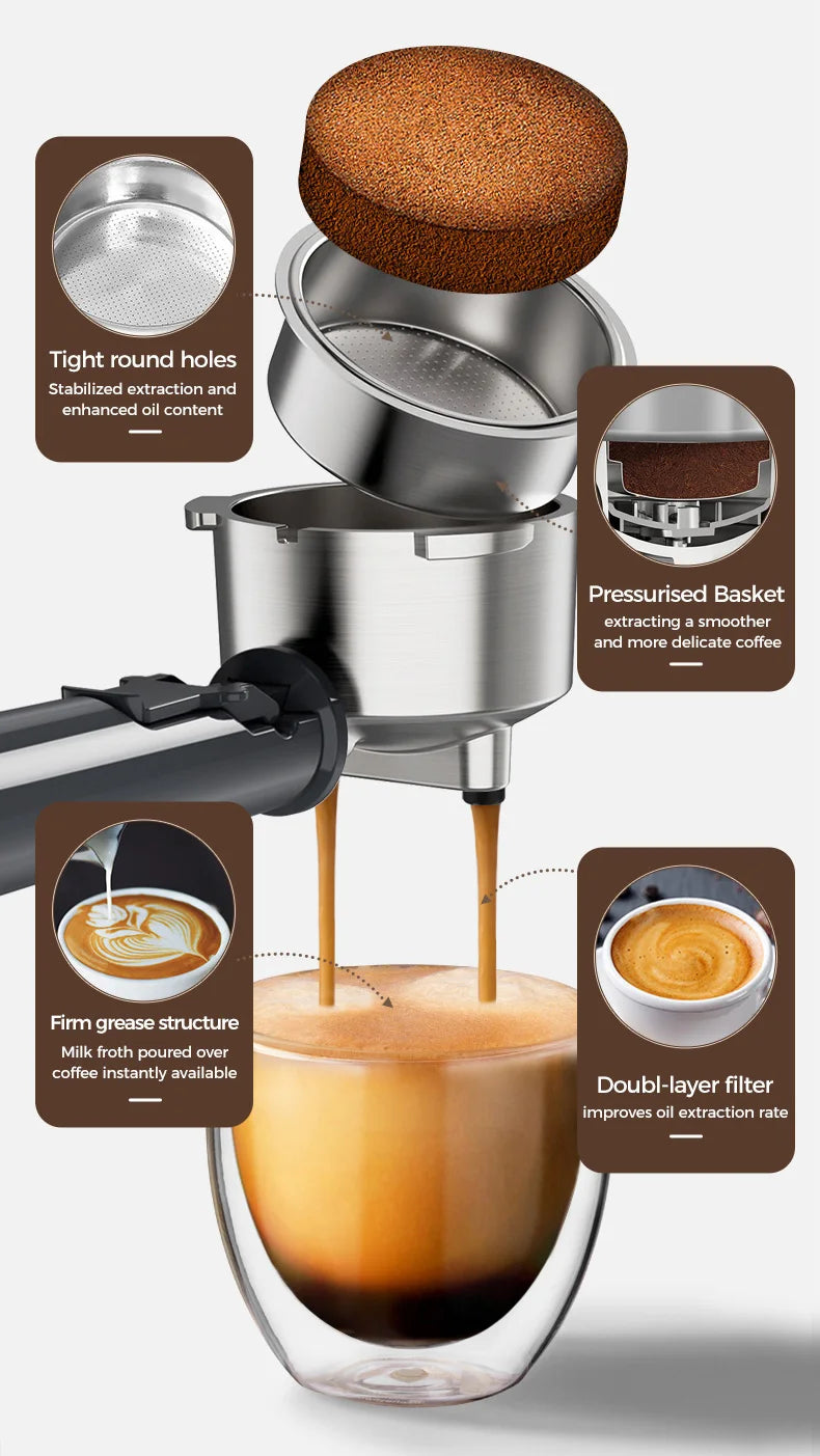 Cafelffe 4-In-1 Coffee Maker /Cold Dolce Gusto&Nespresso Capsule