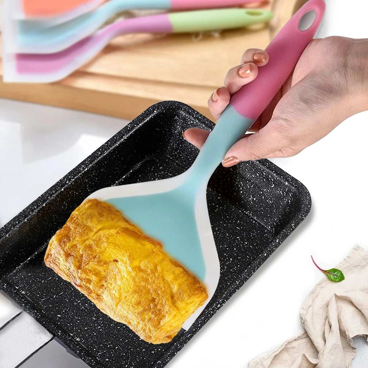 Silicone Spatula Cooking Utensils Beef Meat Egg Scraper