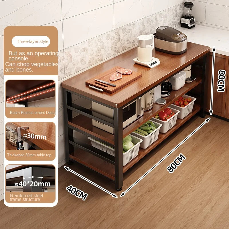 Storage Rack Floor-Standing Multi-Tiered Workbench Storage