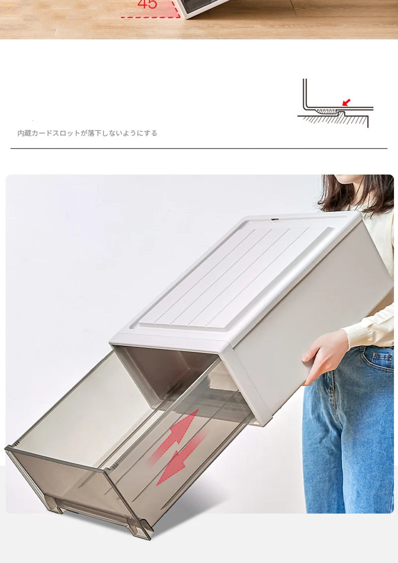 Large Closet Storage Drawer Box Plastic Drawer Clothes