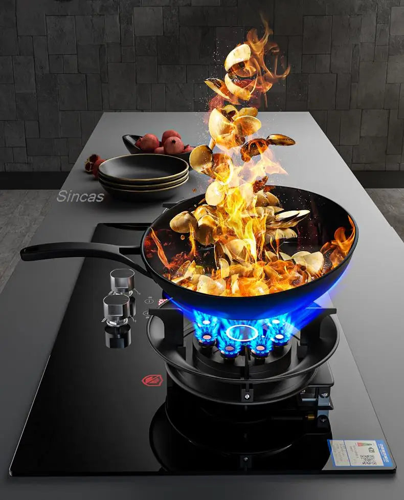 Gas Stoves Dual Stove Embedded Nature Gas/Lpg Timing