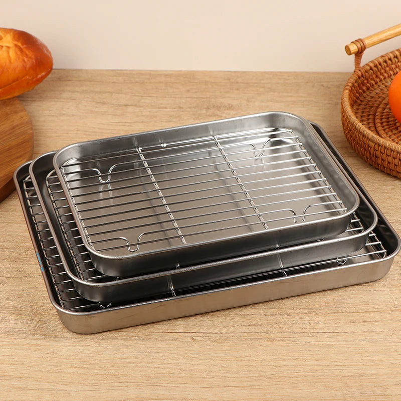 Removable Cooling Rack Oven Cooking Grilling Stainless Steel