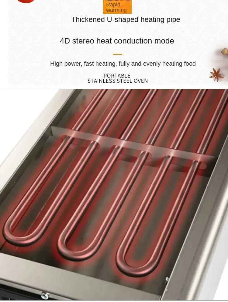 Electric Barbecue Grill Commercial Smoke-Free Indoor Stainless