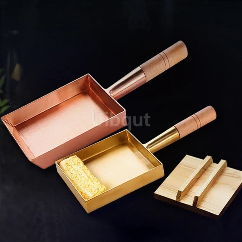 Brass Baking Tray Copper Frying Pan Square Pan