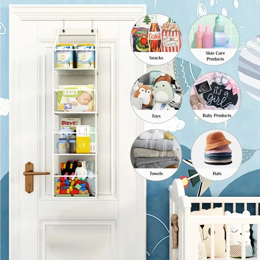Over Door Hanging Pantry Organizer Hanging Storage Clear