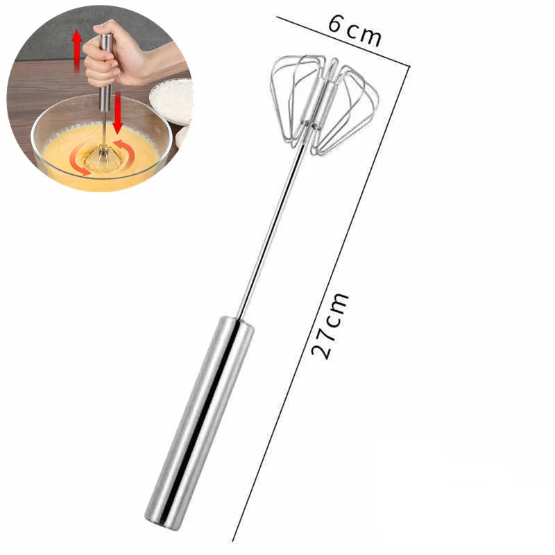 Danish Dough Whisk Stainless Steel Handheld Bread Blender