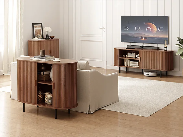 55 Sideboard Buffet Cabinet Storage Cabinet Adjustable Shelf