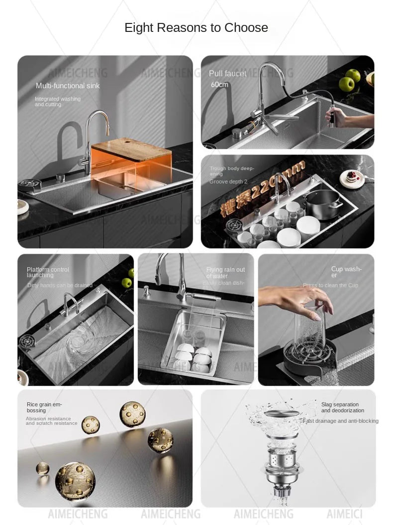 Original Finish Dishwasher-Compatible Sus304 Stainless Steel
