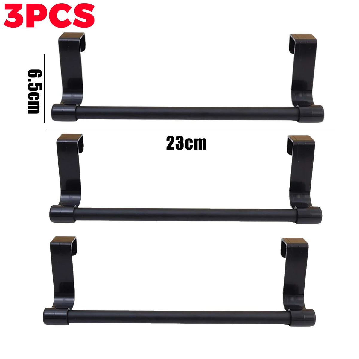 Stainless Steel Wall-Mounted Towel Rack Space-Saving Door Cabinet