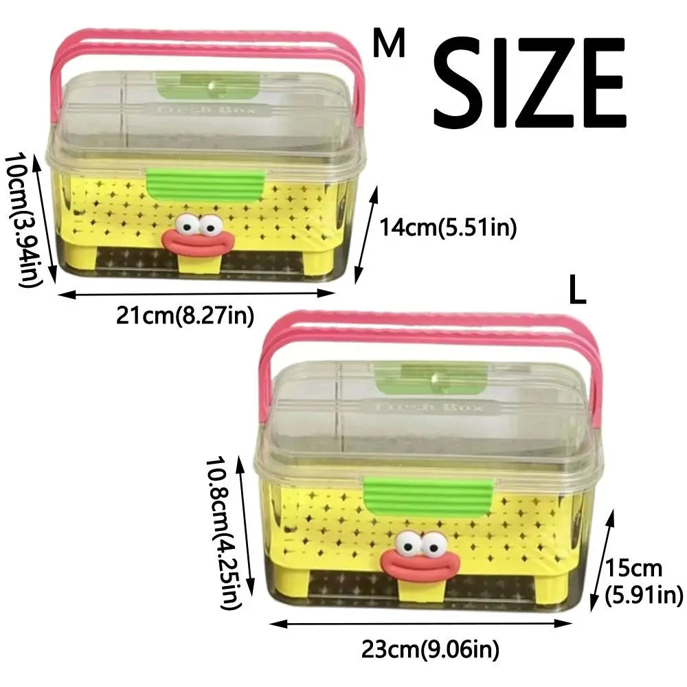 Sealed Food Storage Container Save Space Lid Refrigerator