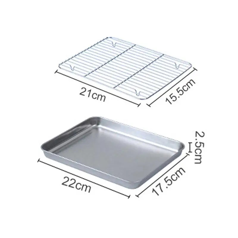 Stainless Steel Baking Tray Cooling Rack Grid Drying