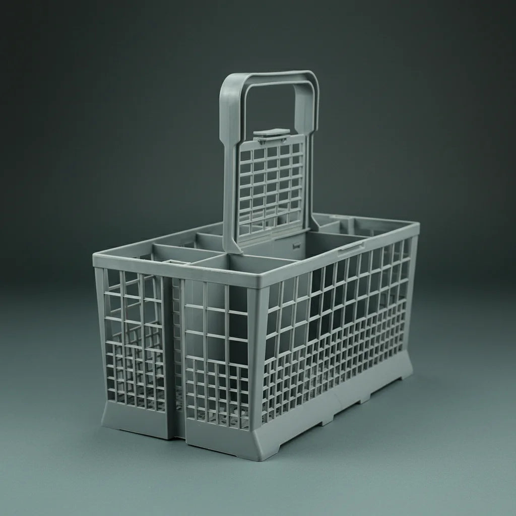 Cutlery Basket Dishwasher High-Density Plastic Mesh Design