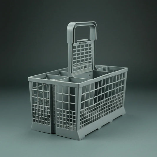 Cutlery Basket Dishwasher High-Density Plastic Mesh Design
