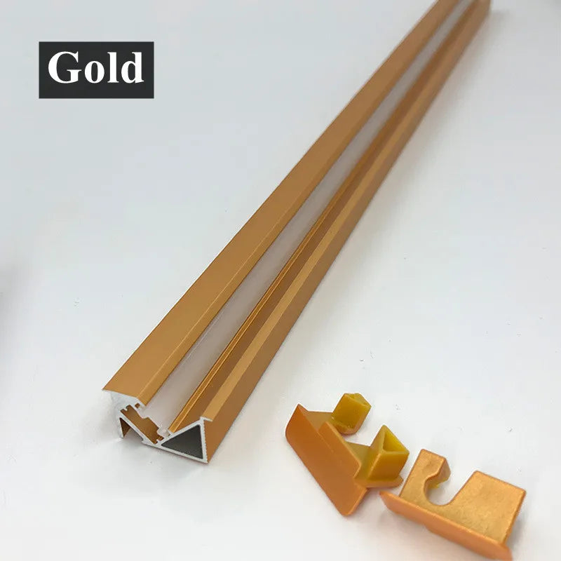 45degree Hidden Lighting Hard Bar Light Invisible Recessed