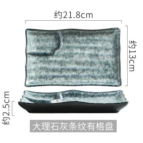 Ceramic Japanese Dumpling Dish Dipping Sauce Dish Creative