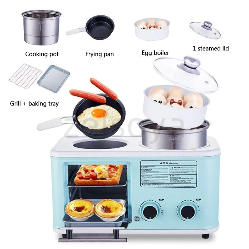 In Breakfast Machine Multi-Functional Toaster Small Baking