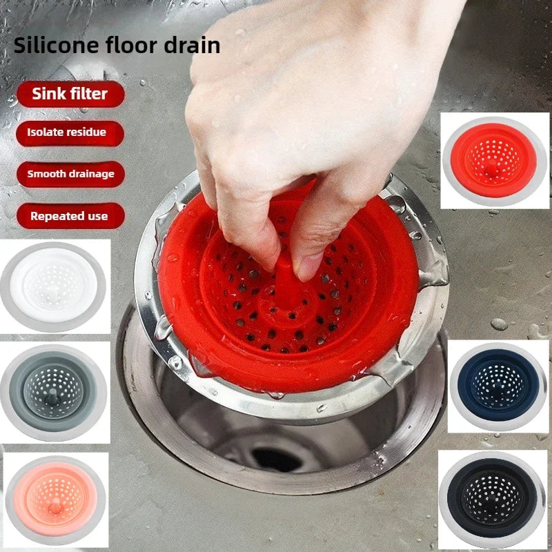Silicone Floor Drain Drains Filter Screen Anti Clogging