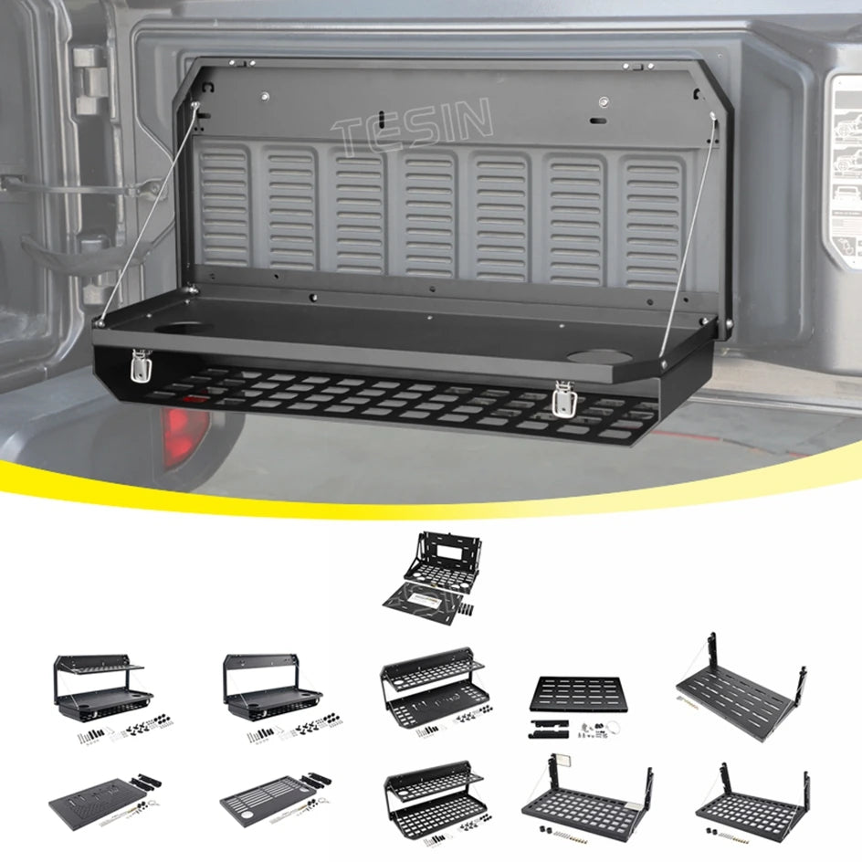 Tesin Car Rear Door Foldable Shelf Tailgate Table