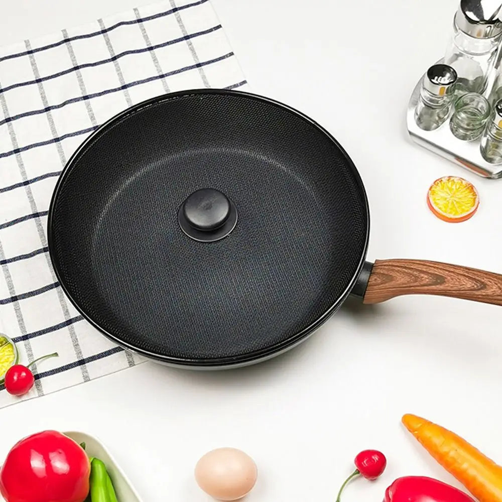 Black Splatter Screen Anti Grease Frying Pan Oil