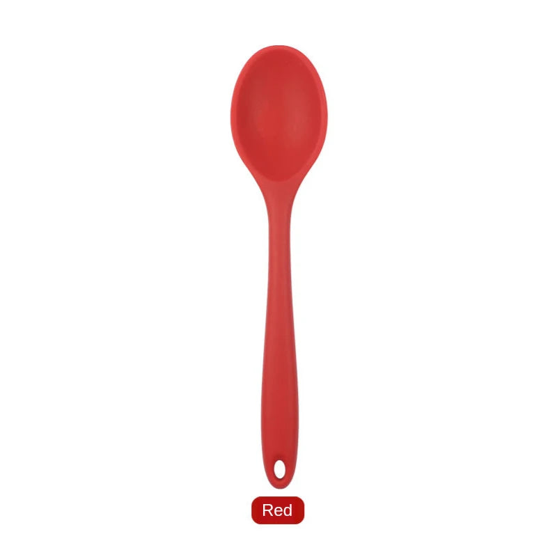Silicone Spoon Integrated Rice Spoon Multicolor Silica Gel