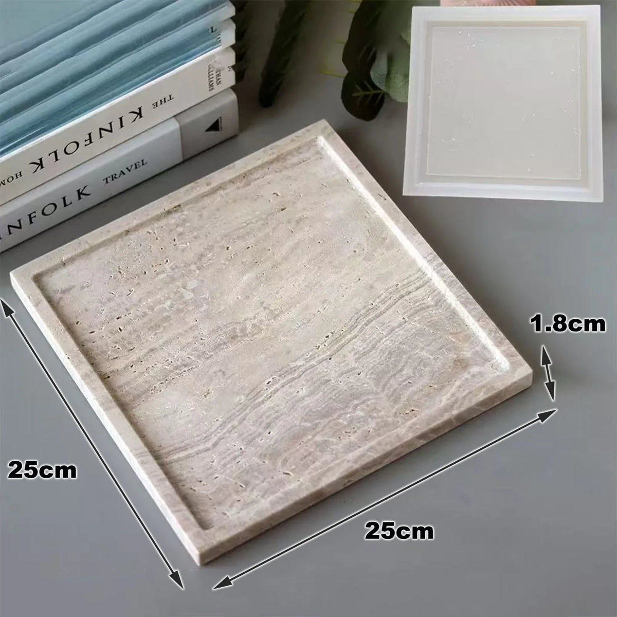 Large Scale Organic Shape Silicone Mold Terrazzo Trays