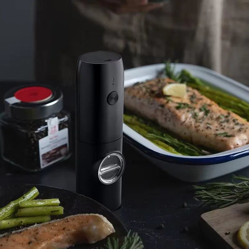 Usb Charging Electric Salt Pepper Grinder Rechargeable Adjustable