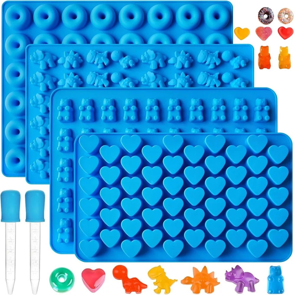 6pcs Candy Silicone Moulds Dropper Candy Gummy Molds