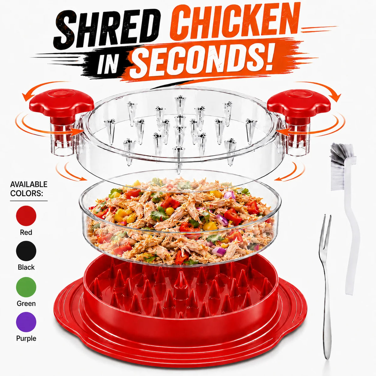 Pack Upgraded Chicken Shredder Meat Claws Alternative Non