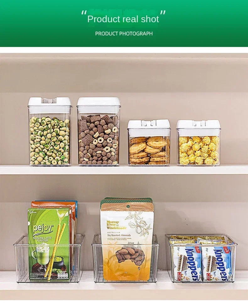 Refrigerator Organizer Bin Clear Plastic Food Storage Organizer