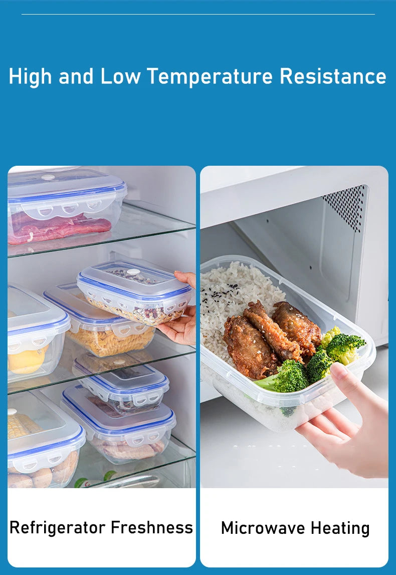 Vacuum Food Storage Box Transparent Storage Container Fridge