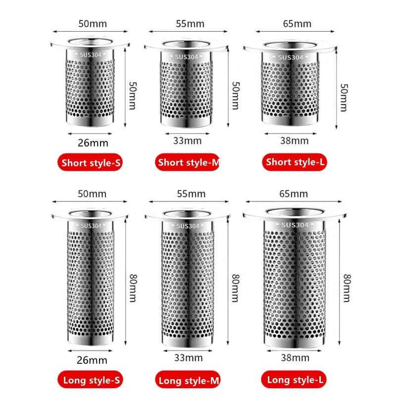Stainless Steel Sink Filter Mesh Floor Drain Filter