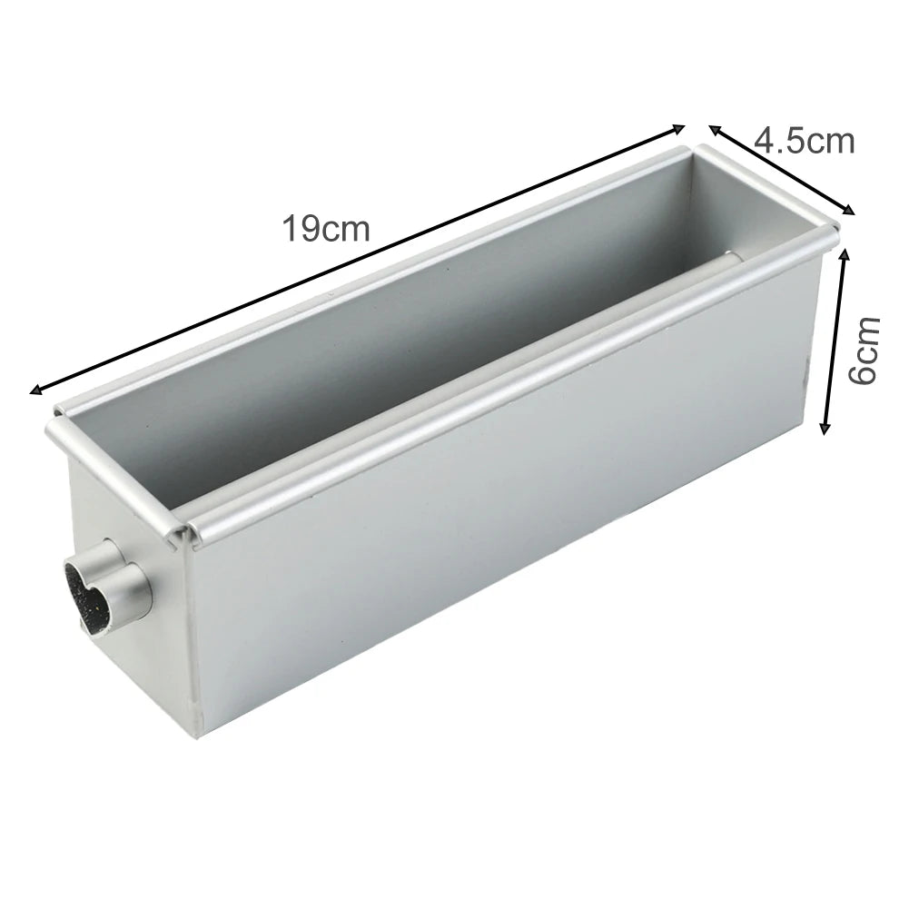 Aluminium Alloy Square Bread Loaf Pan Center Tube